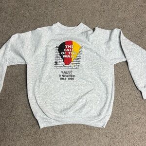 Tultex Gray “Fall of the Wall” Crewneck Sweater